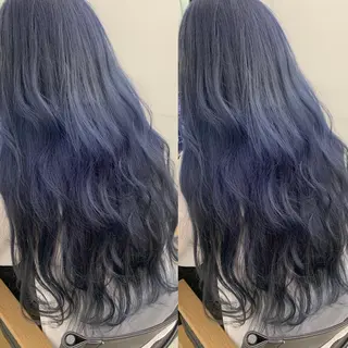 ロング カラー 透明感/オリーブ/ グレージュ/YUKAのヘアスタイル