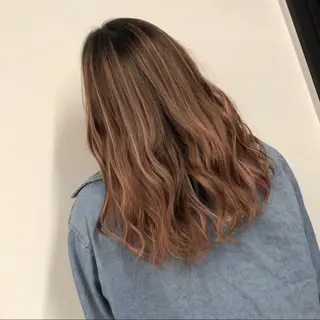 セミロング カラー ヘアアレンジ アンドウ ユウ/ レイヤーカット/韓国のヘアスタイル