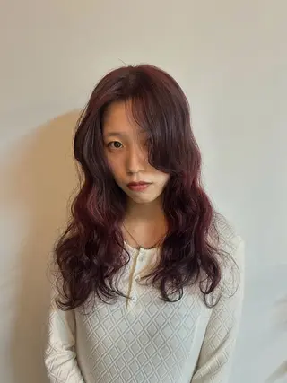 セミロング パーマ suiu所属・カラーモデル募集中♪ nanamiのヘアスタイル