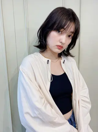 ミディアム 鎌倉 彩のヘアスタイル