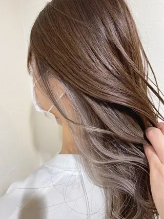 セミロング カラー 浦山 和之のヘアスタイル
