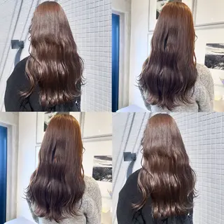 ロング カラー カジュアルを女っぽく 𝗮𝘆𝗮𝗰𝗼のヘアスタイル