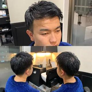 ショート パーマ メンズ 池田達也anyhow /副店長のヘアスタイル