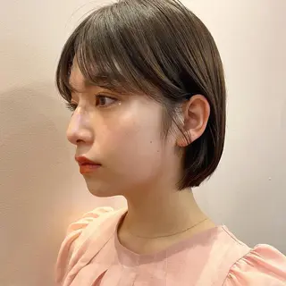 ミディアム カラー 🌱小顔ヘア/ボブ ミディアム/双葉🌱のヘアスタイル