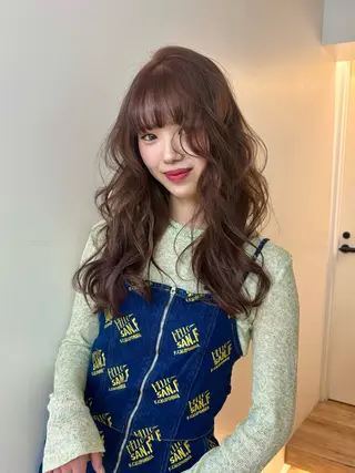 ロング ハイトーン/レイヤー nail 百咲💌のヘアスタイル