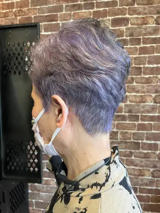 ショート カラー パーマ ヘアアレンジ メンズ キッズ ネイル マツエク・マツパ アイブロウ times salon名駅所属・久木原 ゆりのヘアスタイル