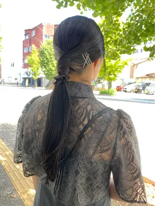 ロング 小日向 沙織のヘアスタイル