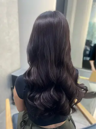 ロング カラー パーマ 韓国ヘア/韓国風 パーマ/kazueのヘアスタイル