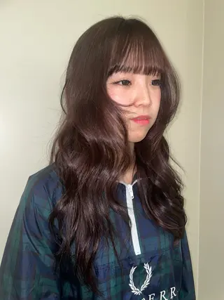 ロング カラー 栗山 瑠花のヘアスタイル