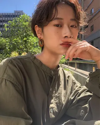 ショート カラー ヘアアレンジ Peyp所属・早瀬 裕之のヘアスタイル