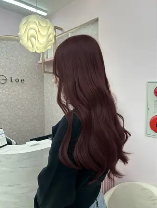 カラー 暖色/艶カラー/ エクステ/ユリヤのヘアスタイル