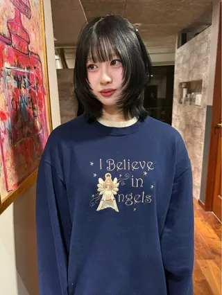 ミディアム カラー mai / linoah˚✧のヘアスタイル