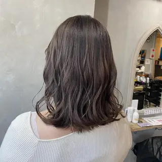 ミディアム ハル🌸柔色/ ブリーチなし/艶髪のヘアスタイル