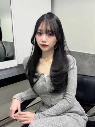 ロング カラー GO TODAY 原宿Verno店所属・韓国系支持率No.1 レイヤー特化/きょうのヘアスタイル