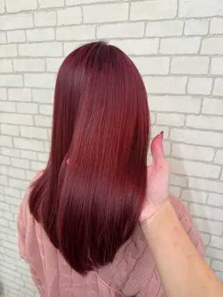 セミロング カラー r i n k aのヘアスタイル