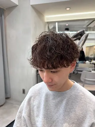 パーマ メンズ 大宮メンズ特化/パー マ職人/小川藍人のヘアスタイル