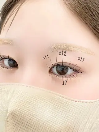 マツエク・マツパ 安江 ひなののマツエク・マツパデザイン