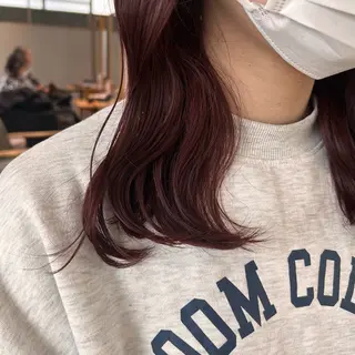 セミロング カラー 𝐚𝐨𝐢🩰/ 酸性ストレートのヘアスタイル