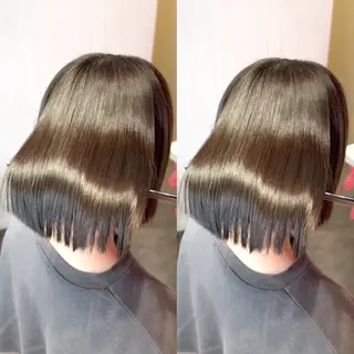 ショート カラー 莉乃/縮毛矯正/髪質 改善/艶カラーのヘアスタイル