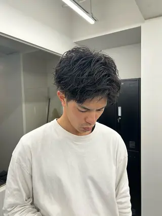 パーマ メンズ 倉内 海哉のヘアスタイル