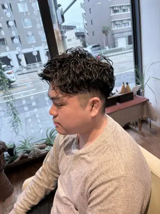 パーマ メンズ suka  hair所属・メンズパーマ/ タイチのヘアスタイル