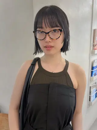 ショート レイヤー×ブリーチ/ パーマ/ﾘｭｳﾄのヘアスタイル