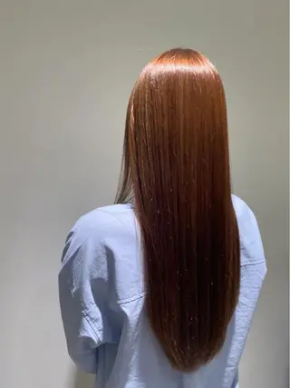 ロング カラー レイヤー/蟹江/ くすみカラー/川口のヘアスタイル