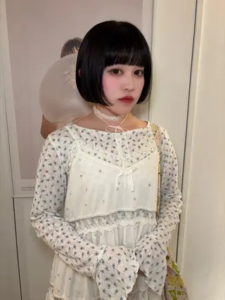 ショート riria/ボブ /ブラウンカラー🎀のヘアスタイル