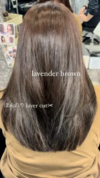 セミロング レイヤー/韓国ヘア /LILICAのヘアスタイル