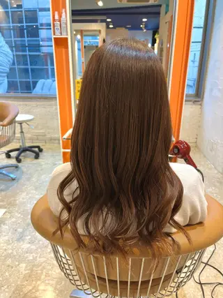 セミロング うしだ かおるのヘアスタイル