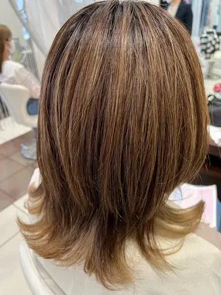 セミロング こばやし⭐️ みかのヘアスタイル