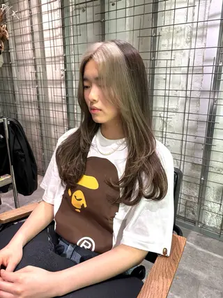 カラー AYANE 韓国ヘア /レイヤーカットのヘアスタイル