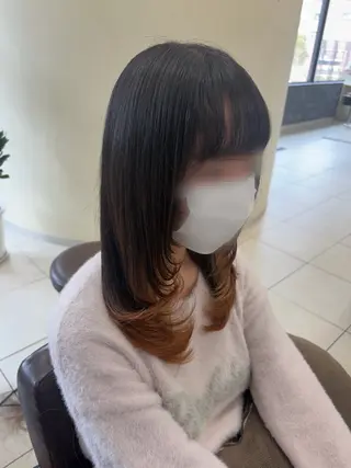 ロング ⭐️さき⭐️ カラー/エクステのヘアスタイル