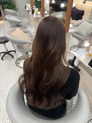 セミロング カラー 髪質改善×韓国ヘアサロン　Role 博多【ロール】所属・🤍韓国ワンホンヘア ayaha🤍のヘアスタイル