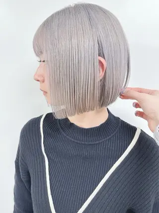 ショート モリオフロムロンドン原宿本店所属・ショート/ボブ/ハイ トーン/Nanahaのヘアスタイル