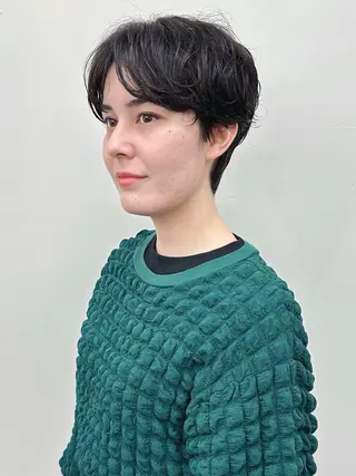 ショート 小顔ボブ/お悩み解決 /ボブパーマ/とういのヘアスタイル