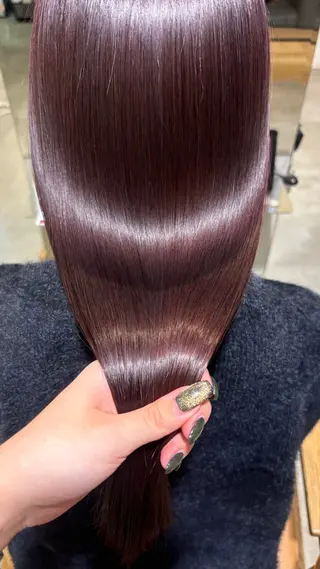 ロング カラー 小木曽 里華のヘアスタイル