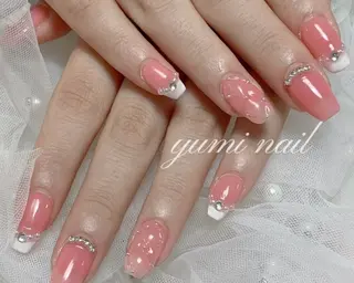 ネイル 𝐲𝐮𝐦𝐢🎀 長さ出しデザイン専門のネイルデザイン