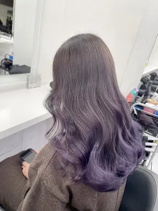 カラー 透明感ラベンダー/ レイヤー/表参道のヘアスタイル