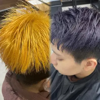 ショート カラー RIO🩶NEXT/ エクステ/ハイトーンのヘアスタイル