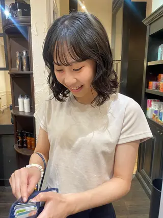 パーマ 原田 梓未のヘアスタイル