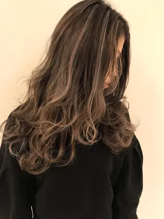 ロング カラー シールエクステ⭐️ オオミタクヤのヘアスタイル