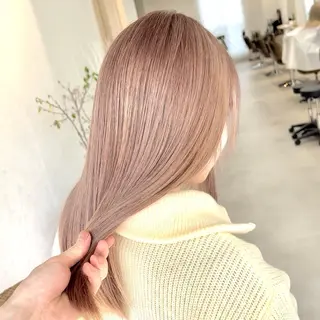 セミロング カラー ボブ/韓国ボブ/ブリ ーチ/鈴木康平のヘアスタイル