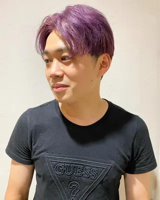 ショート カラー パーマ ヘアアレンジ メンズ 【池袋/スパイキー ショート】ⓝⓘⓜⓤのヘアスタイル