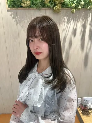 セミロング カラー 🖤KURUMI🖤 潤艶・髪質改善のヘアスタイル