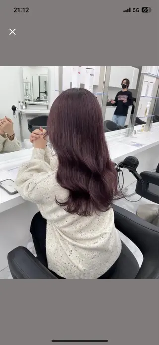 ロング カラー 🤍透明感推しカラー 🤍yui‪💞✨のヘアスタイル