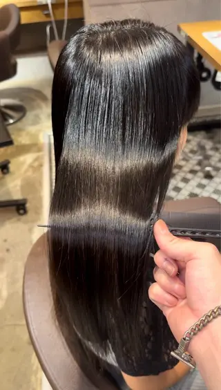 ロング パーマ 髪質改善 すずきひじりのヘアスタイル