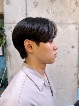 メンズ rina似合わせ レイヤー韓国カラーのヘアスタイル