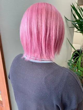 ショート カラー 髪質改善ｶﾗｰ ｹｱﾌﾞﾘｰﾁ/ﾀﾑのヘアスタイル