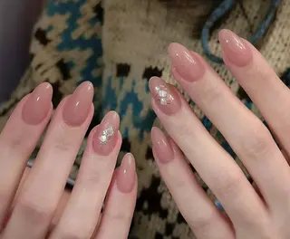 ネイル By moonネイル 🌷ワンホン/韓国風のネイルデザイン